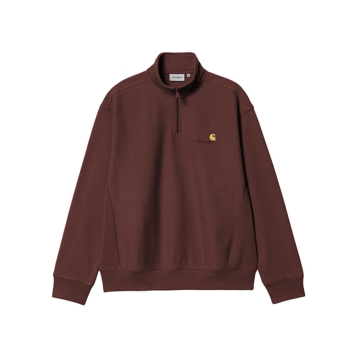 Half Zip American Script Sweat amarone