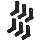 NIKE Socks Everyday 6Pack Black
