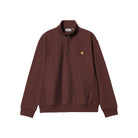 Half Zip American Script Sweat amarone