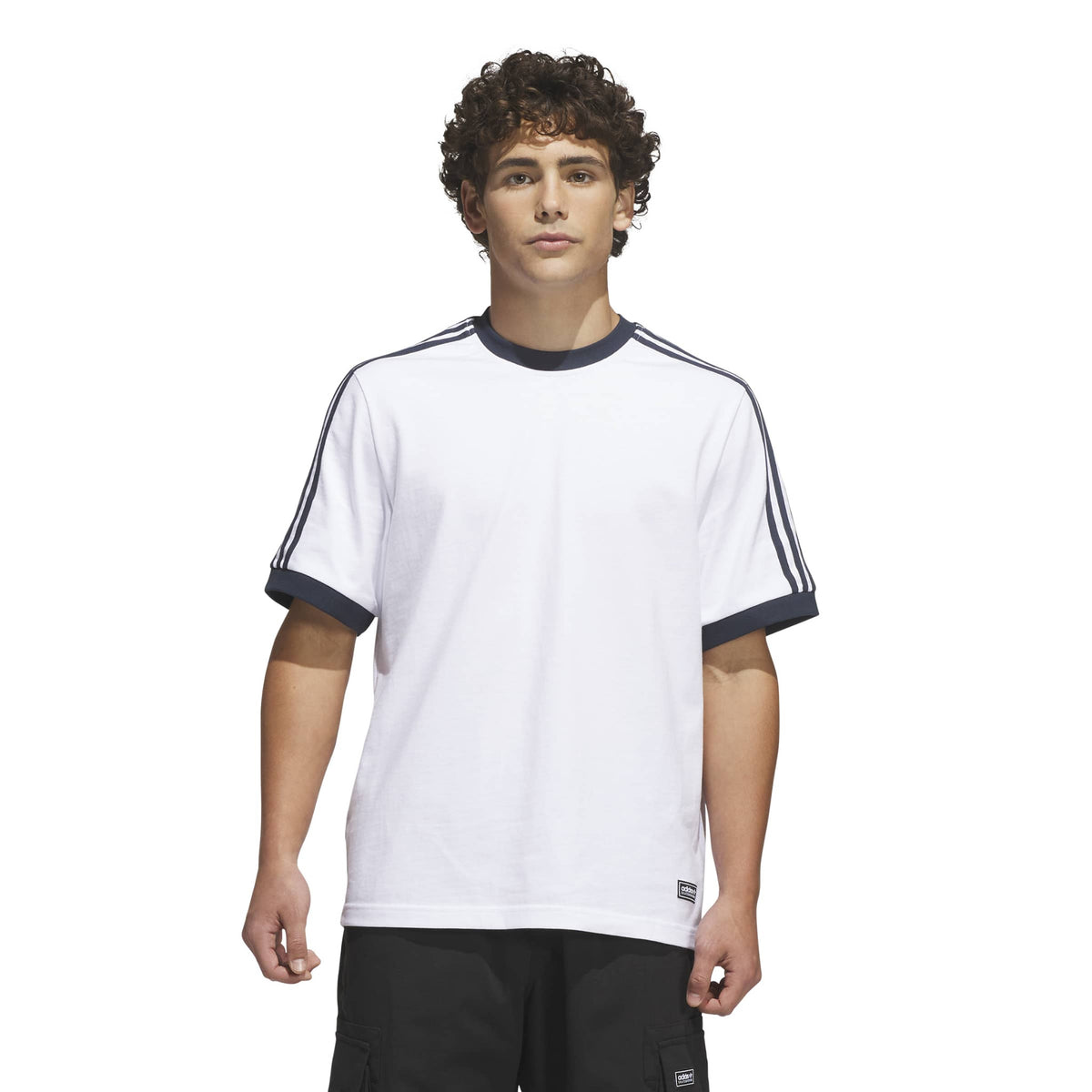 Adidas Skateboarding Ringer T-Shirt white aurora ink