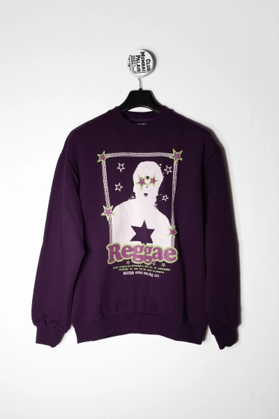 Butter Goods Crewneck Gauzy eggplant