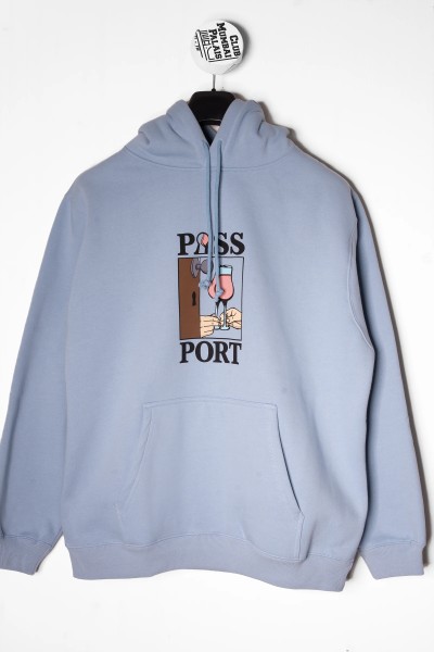 Hoodie What U Think U saw light blue