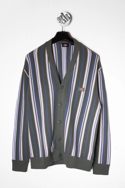 Dickies Cardigan Glade Stripes green blue